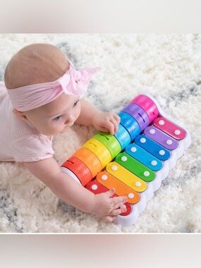 Rock N Roller Piano Xylophone Rainbow Baby Toy Missing Mallet